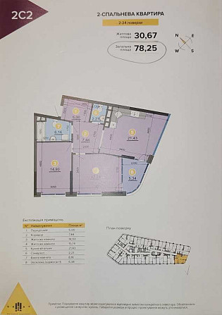 продажа 5-к квартира Киев, Дарницкий, 240000 $ Київ - зображення 3