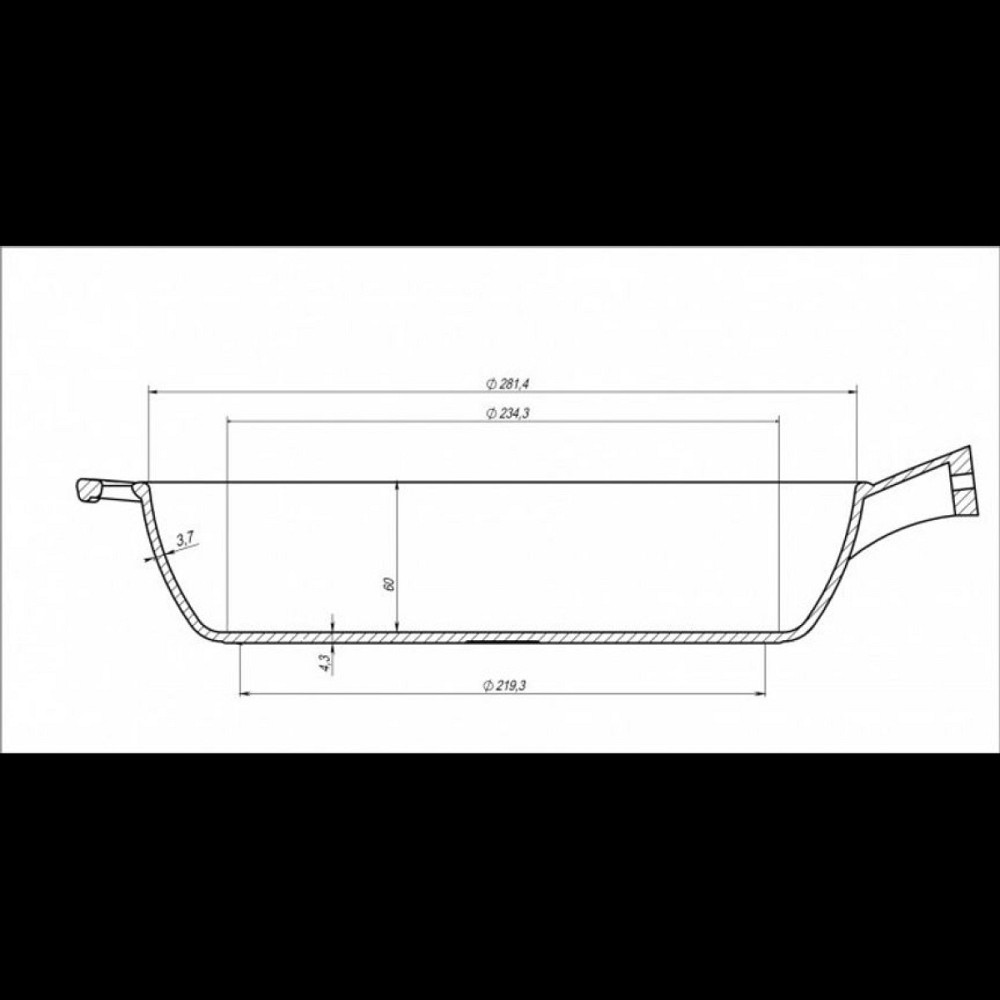 Сковорода чугунная Maysternya с деревянной ручкой 28х6см Т306 Одеса - зображення 5