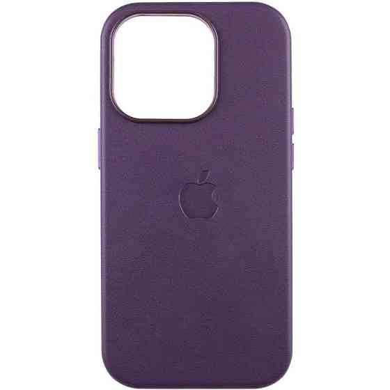 Кожаный чехол Leather Case (AAA) with MagSafe and Animation для Apple iPhone 16 Pro (6.3") Херсон