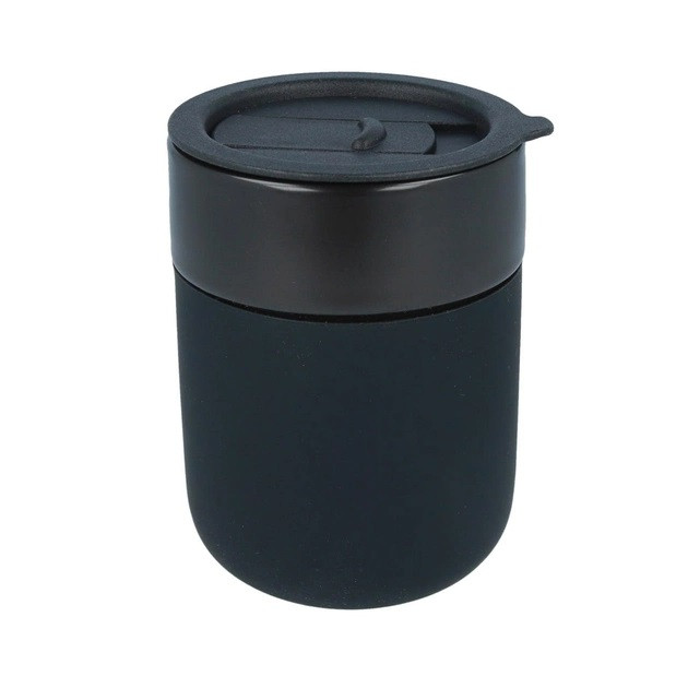Кухоль з кришкою для кави Cute Travel Mugs 295-Black 295 мл чорний Київ - зображення 1