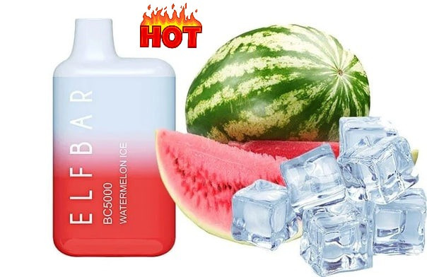 • Кавун з льодом • Електрона сигарета Elfbar BC 5000 тяг, 5% Киев - изображение 1