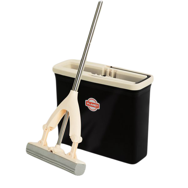 Набор для уборки Planet PVA 8 л c губкой черный (+1 насадка) Київ - зображення 3