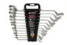 Ключи накидные MASTERTOOL SATIN FINISH набор 12 шт (6–25/27/28/30/32 мм) CrV DIN 838 72-3112 Харків