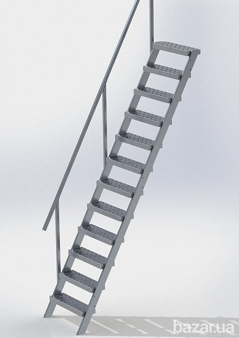 Лестница стальная малогабаритная внешняя "Мини" Киев - изображение 1