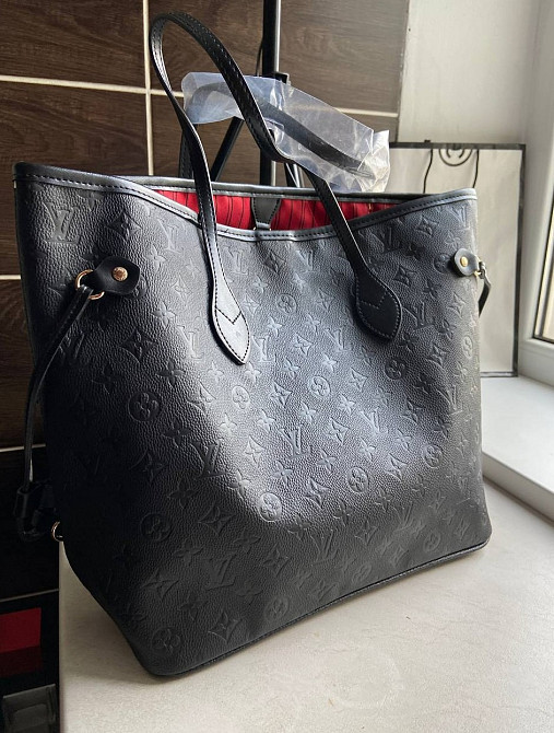 сумка луи витон женская шопер чорна КМ15 Louis Vuitton Луцьк - зображення 5