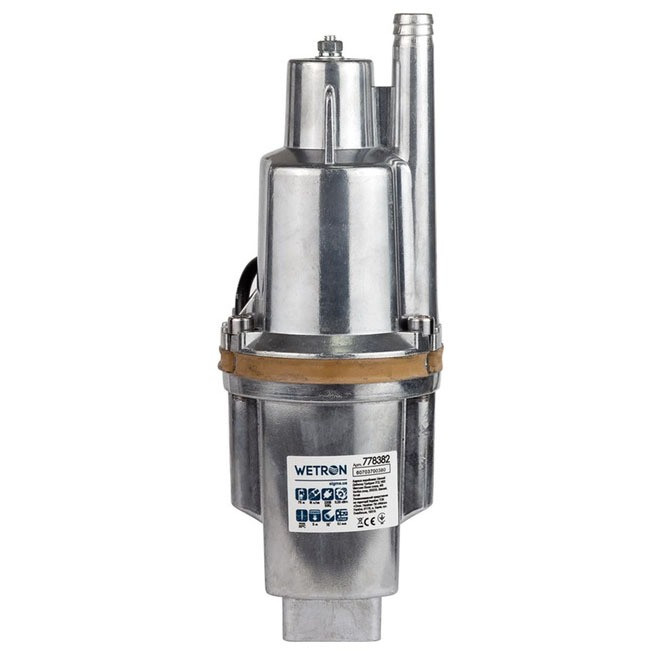 Насос вібраційний 0.25кВт, H 75м, Q 18л/хв, Ø10 м кабелю, верхній забір Львів - зображення 3