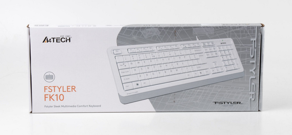 Клавиатура компьютерная проводная A4Tech Fstyler FK10(White) белая Київ - зображення 8