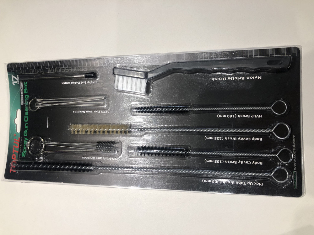 Щетки для чистки краскопульта набор 17ед. TOPTUL GDAR1701 Харків - зображення 2