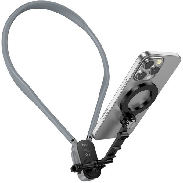 Тримач для телефону на шию Hoco K31 Campo magnetic neck-hanging holder Black Gray Харьков - изображение 2