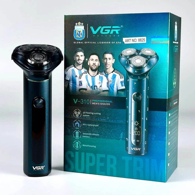 Электробритва VGR V-310  8 Вт зеленая Київ - зображення 7