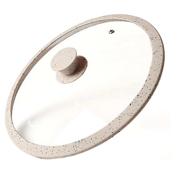 Кришка скляна Fissman Arcades FS-9982 24 см бежева Київ - зображення 1