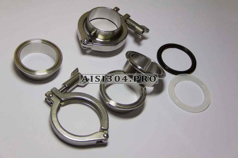Кламп нержавеющий в сборе Dn 50 AISI 304 (Clamp) | TRiNOX Київ - зображення 1