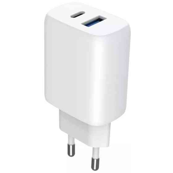 Мережевий зарядний пристрій Proove Silicone Power 2 30W (Type-C + USB) + cable Type-C to Type-C 1m W Харьков