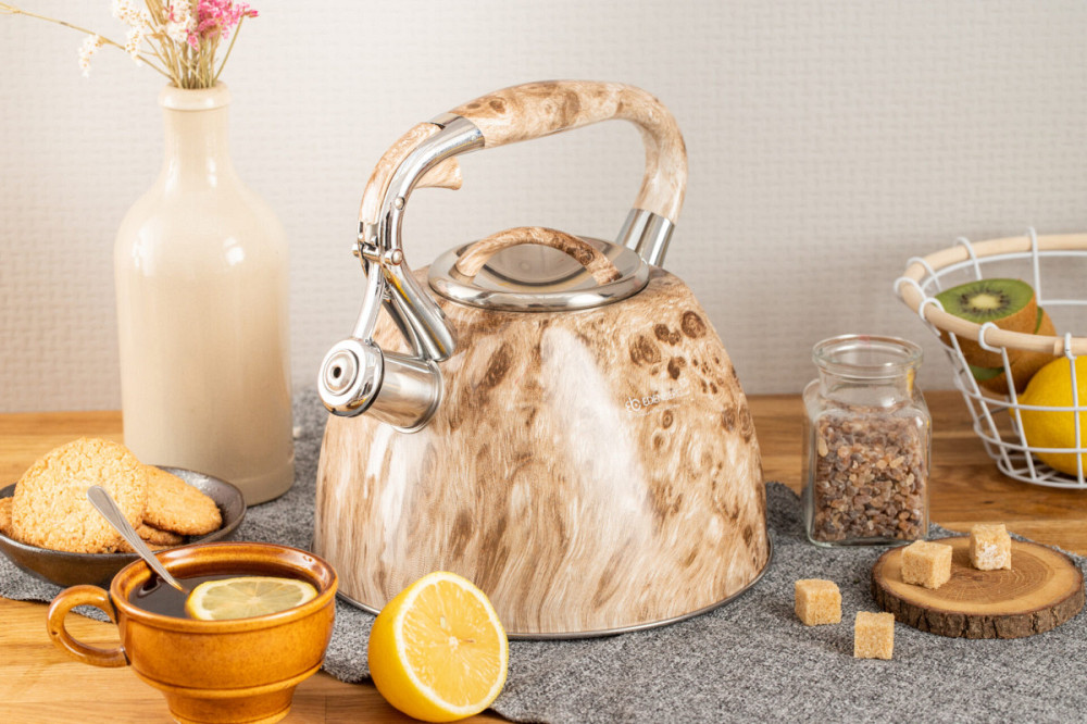 Чайник із свистком Edenberg EB-1985-Sand 3 л пісочний Київ - зображення 1