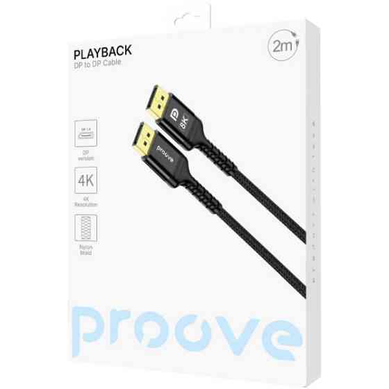 Кабель Proove Playback DisplayPort-DisplayPort 2m Black (DCPD22003601) Харків