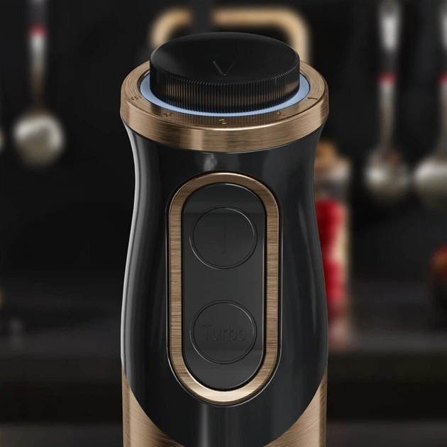 Блендер погружной Tefal QUICKCHEF HB656G10 1000 Вт золотистый Київ - зображення 7