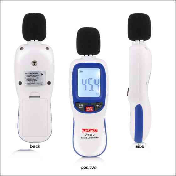 Измеритель шума (шумомер) Bluetooth 30-130 дБ WINTACT WT85B Харків