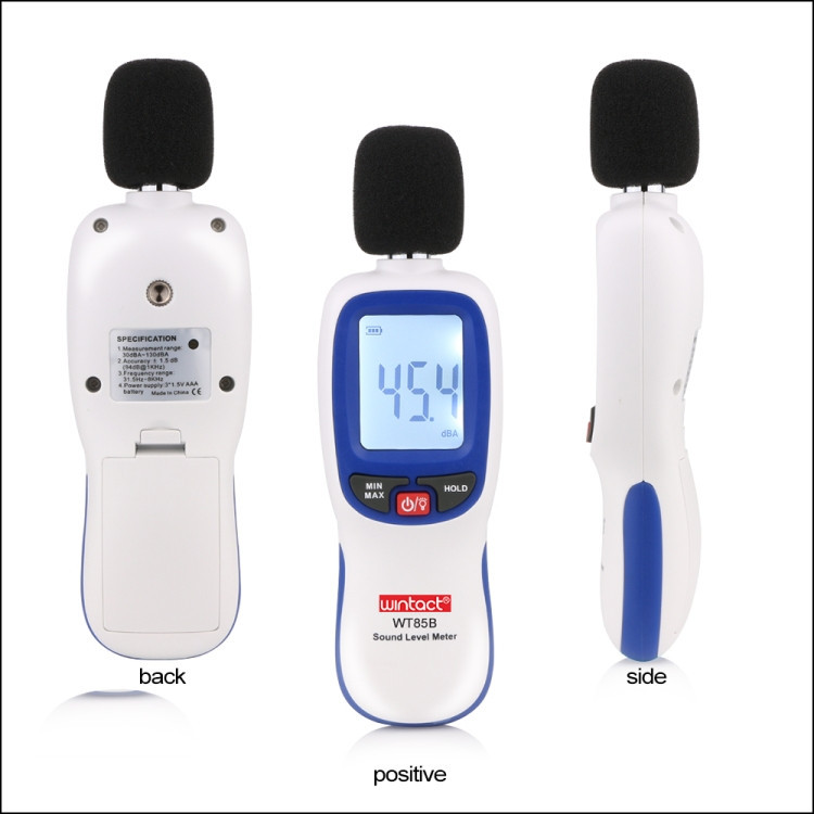 Измеритель шума (шумомер) Bluetooth 30-130 дБ WINTACT WT85B Харків - зображення 3