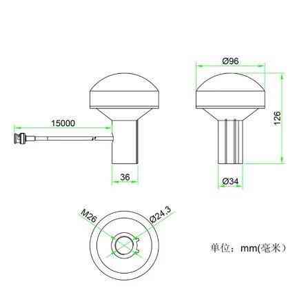 Антенна GPS BD+GPS 1575.42MHz/1561MHz, 37dBi, RHCP, кабель 5 м SMA-male, 3-5V (10821) Дніпро