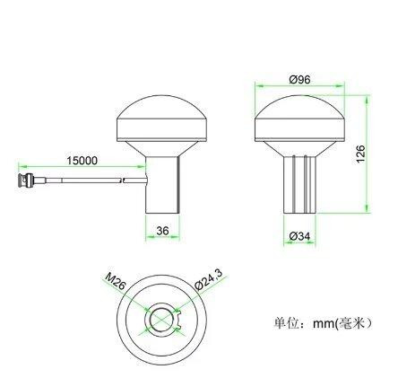 Антенна GPS BD+GPS 1575.42MHz/1561MHz, 37dBi, RHCP, кабель 5 м SMA-male, 3-5V (10821) Дніпро - зображення 3
