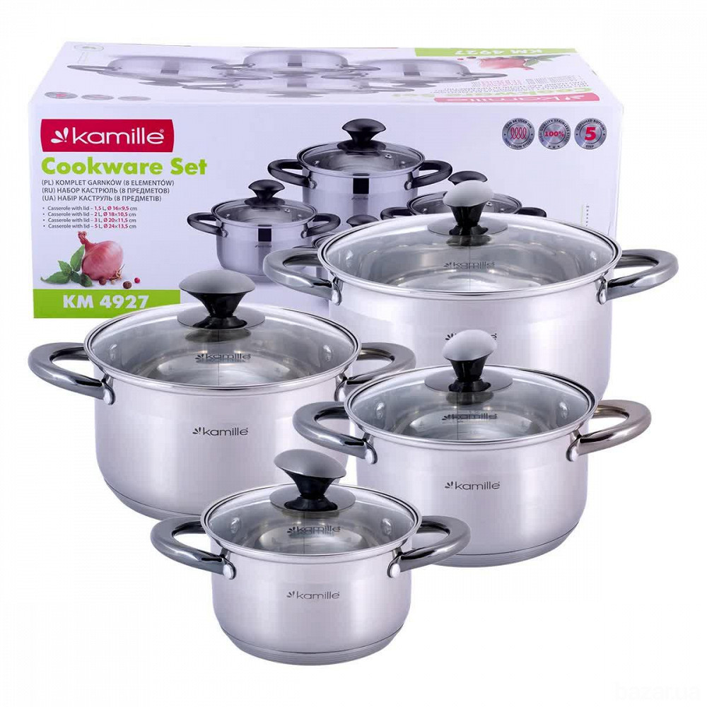 Набор Kamille Groningen из нержавеющей стали 8 предметов KM 4927 Одесса - изображение 2