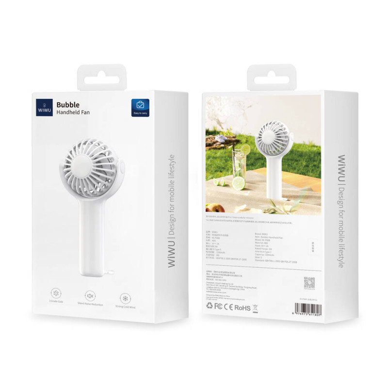 Портативный вентилятор WIWU Bubble WI-FS08 Херсон - зображення 4