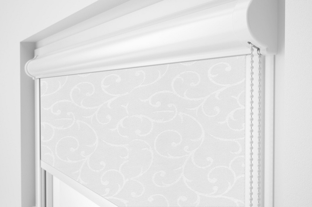 Рулонна штора Rolets Акант 2-2018-1000 100x170 см закритого типу Біла Київ - зображення 1