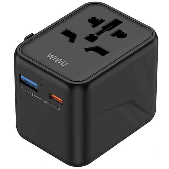 Сетевой универсальный переходник WIWU UA012 Warrior 12W + 1USB-A/1C Херсон