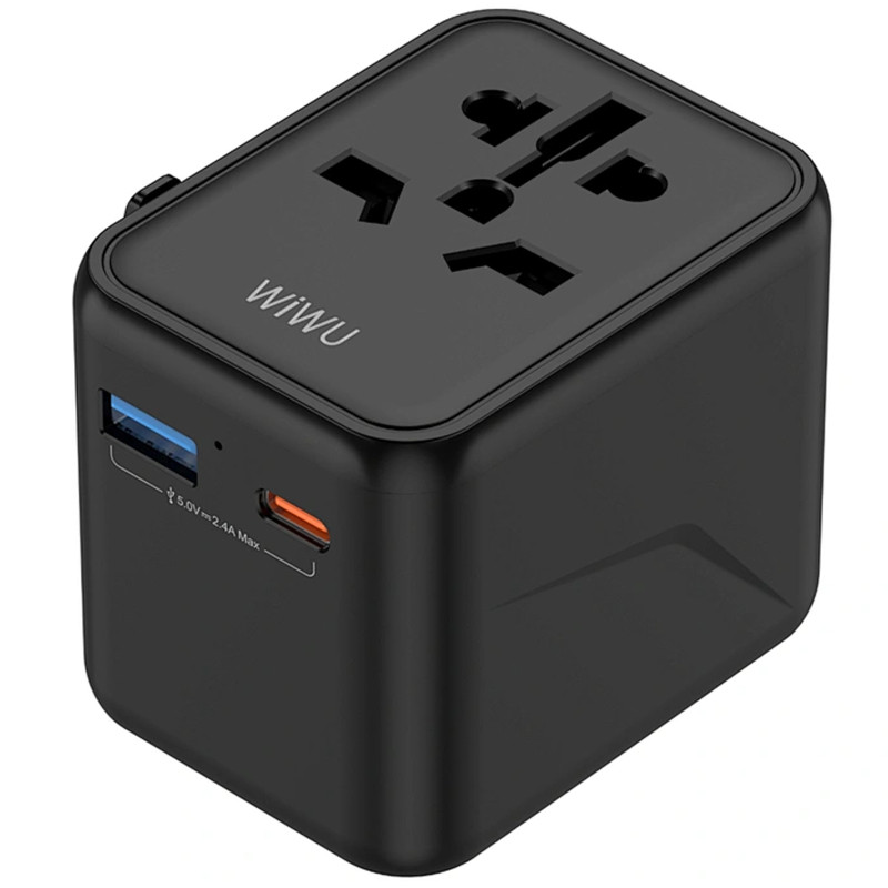 Сетевой универсальный переходник WIWU UA012 Warrior 12W + 1USB-A/1C Херсон - зображення 4
