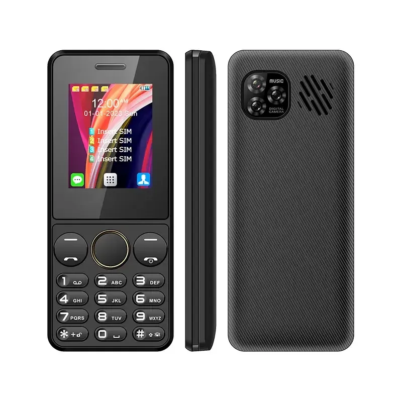 Кнопочный мобильный телефон на 4 сим карты AIEK s-mobile S73 Black Київ - зображення 1