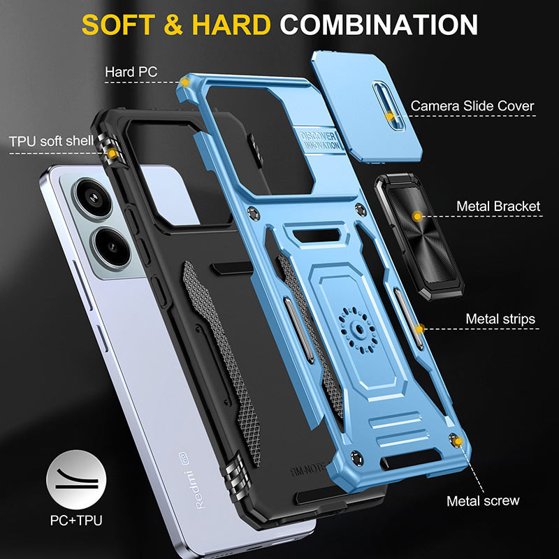 Ударопрочный чехол Camshield Army Ring для Xiaomi Poco X6 / Note 13 Pro 5G Херсон - изображение 6