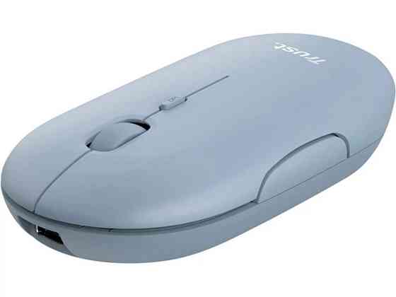 Мышь компьютерная безпроводная Trust Puck Rechargeable Ultra-Thin BT WL Silent Blue 24126_TRUST голу Киев