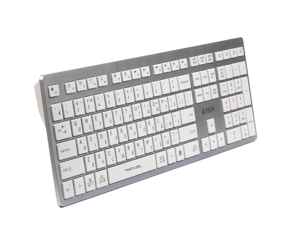 Клавиатура беспроводная A4Tech Fstyler FBX50C(White) белая Київ - зображення 3