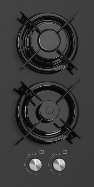 Варочная поверхность газовая Grunhelm GPG 0201 BF (2 конфорки, закаленное стекло, газ контроль) 1073 Киев - изображение 4