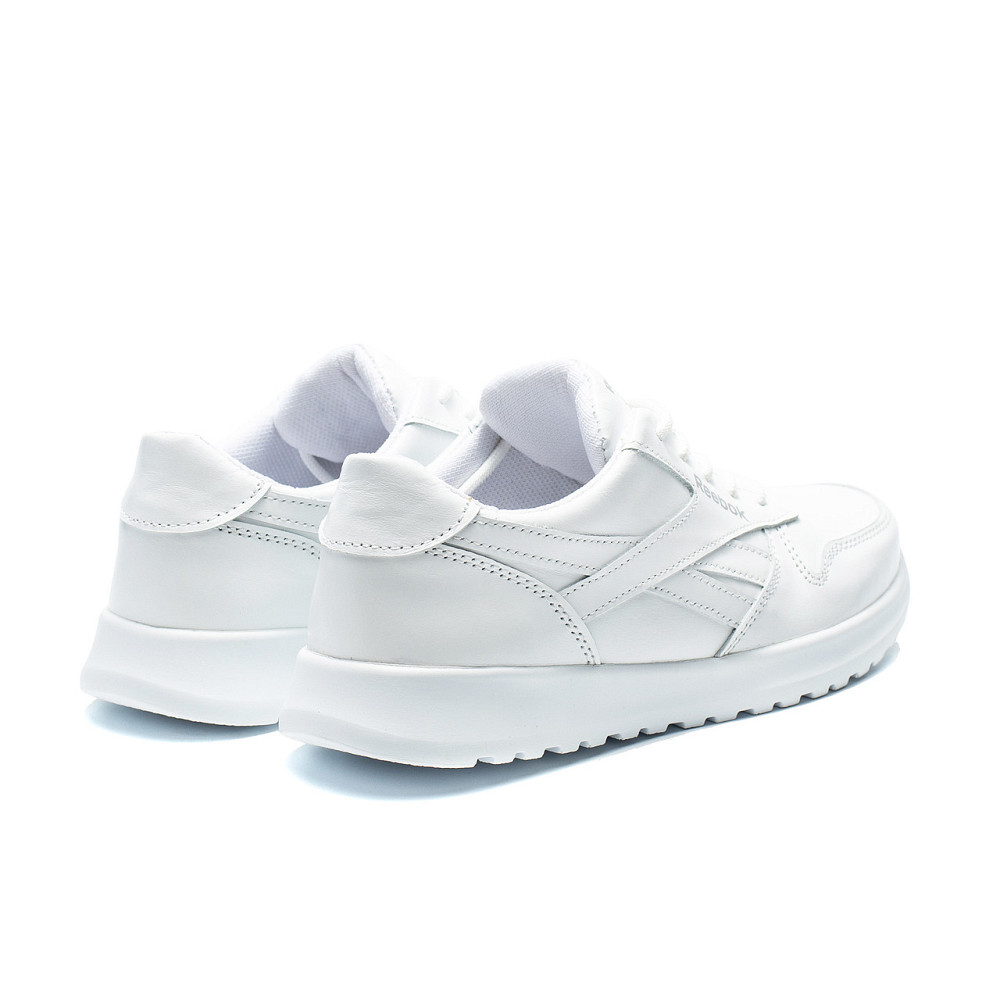 Подростковые кожаные кроссовки Classic White Pearl Київ - зображення 4