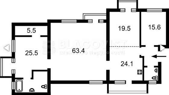 продажа 4-к квартира Киев, Печерский, 315000 $ Київ