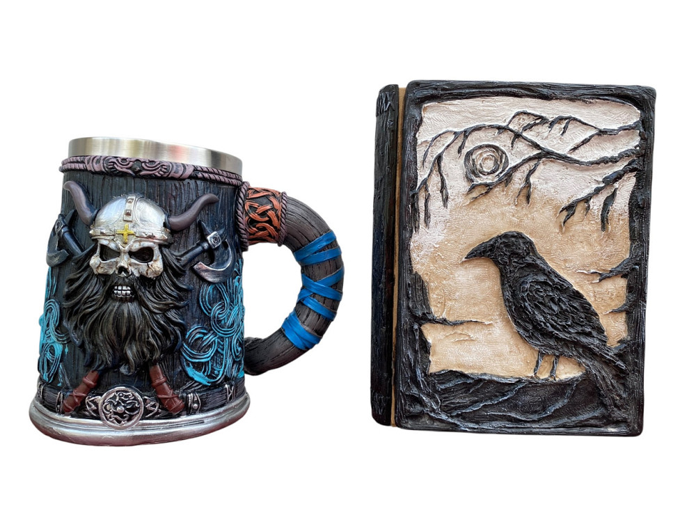 Подарочный набор Кружка 3D Скандинавский Воин и Блокнот 3D «Тень Ворона» Київ - зображення 1