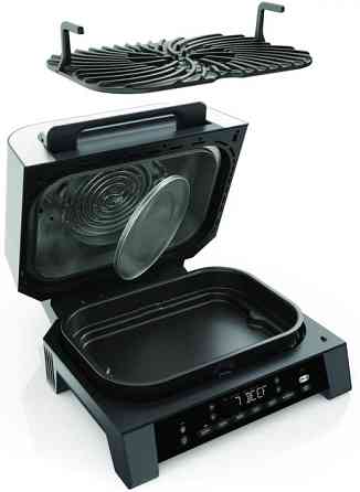 Гриль-барбекю электрический Ninja Foodi MAX Air Grill & Air Fryer с Сooking probe DG551EU 1760 Вт че Киев