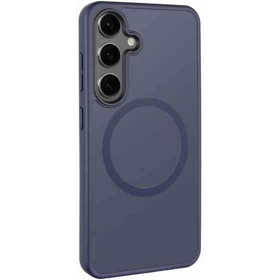 TPU+PC чехол Metal Buttons with MagSafe Colorful для Samsung Galaxy S25 Edge Херсон