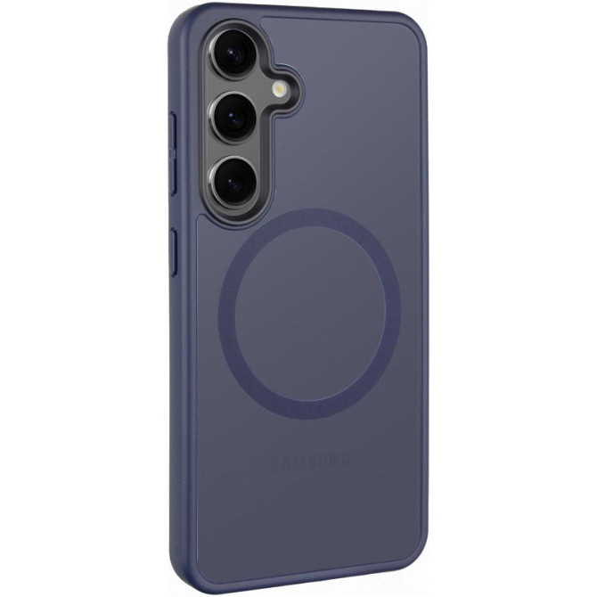 TPU+PC чехол Metal Buttons with MagSafe Colorful для Samsung Galaxy S25 Edge Херсон - зображення 1