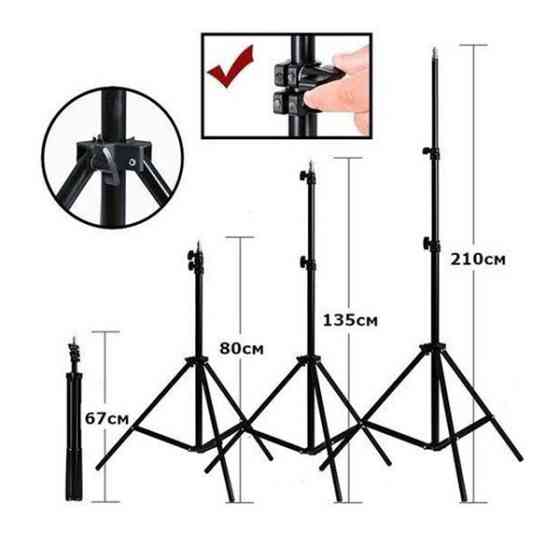 DM Лампа кільцева LED RL-18 (46cm) 55W 3m cable 3 holder Black Харків