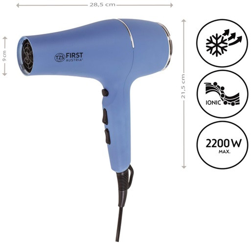 Фен First FA-5654-7-BU 2200 Вт голубой Київ - зображення 2