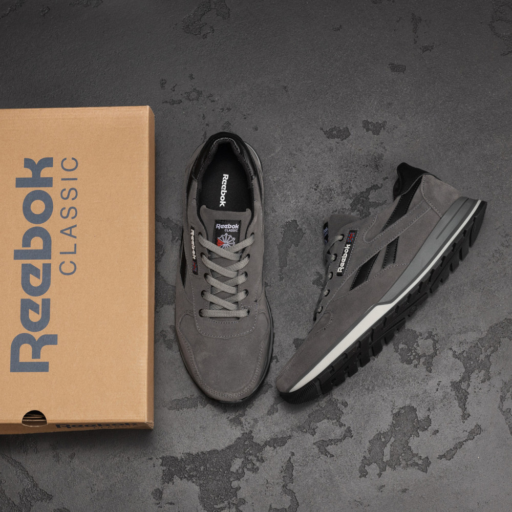 Мужские кожаные кроссовки Anser Grey Київ - зображення 8