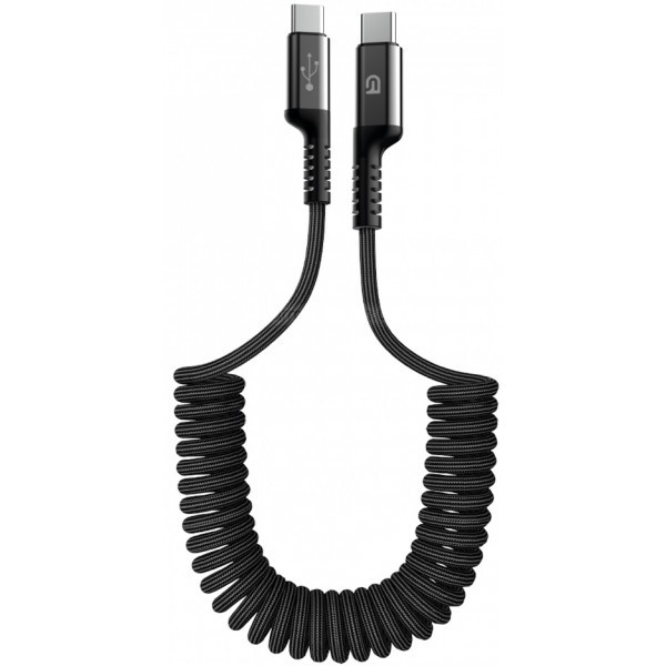 Кабель ArmorStandart AR17 Spiral Type-C to Type-C 3A 1m Black (ARM75392) (Код товару:37748) Харків - зображення 1