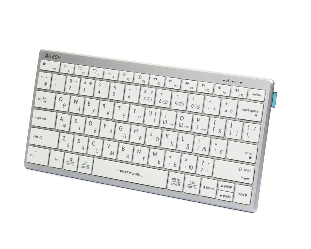 Клавиатура беспроводная A4Tech Fstyler FBX51C(White) белая Київ - зображення 2