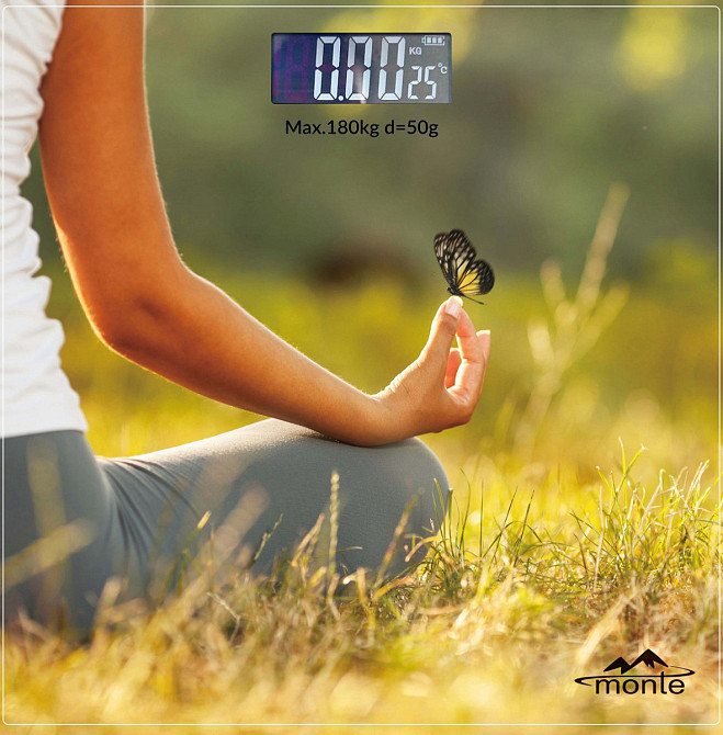 Ваги для підлоги Monte Yoga MT-6012-6 180 кг Киев - изображение 1