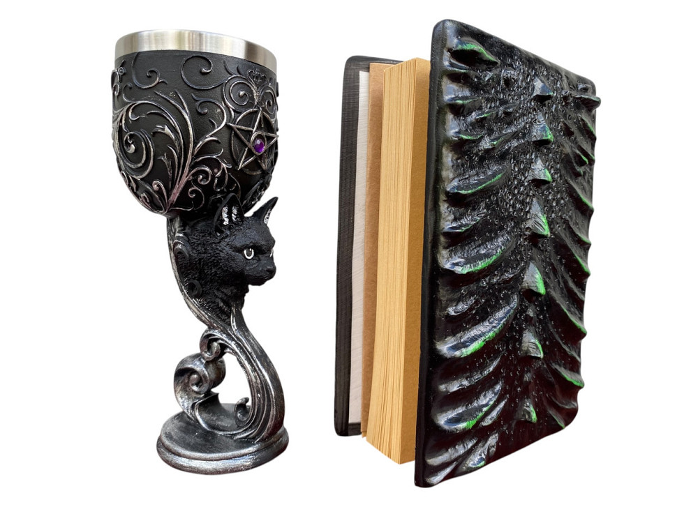 Подарочный набор Бокал 3 Кот и Блокнот 3 «Око Лесного Дракона» Київ - зображення 2