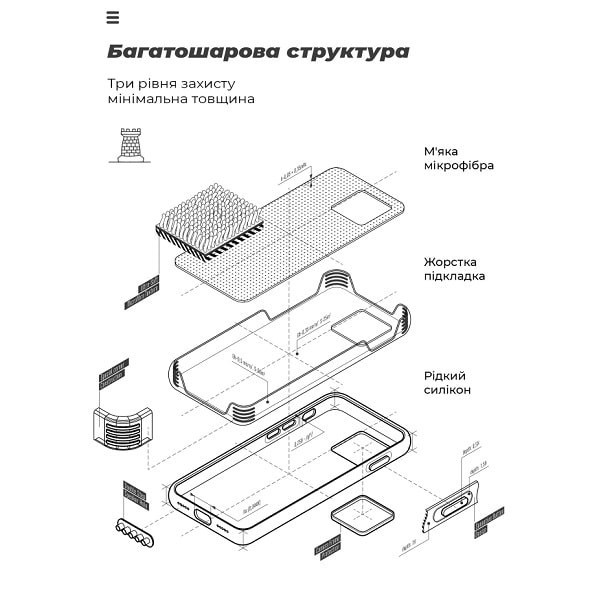 Чохол ArmorStandart ICON Camera Cov для Samsung A36 5G A366 Black (ARM82178) (Код товару:39537) Харків - зображення 4