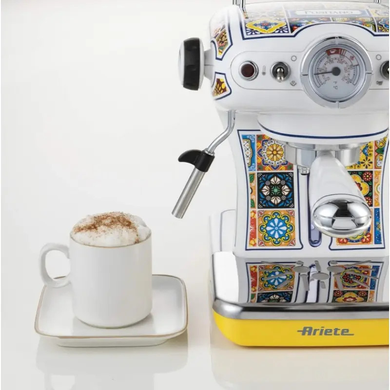 Кофеварка рожковая Ariete ART-1389 POSITANO 850 Вт желтая Київ - зображення 2