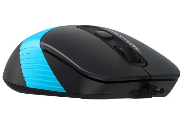 Мышь компьютерная проводная A4Tech Fstyler FM10 Black/Blue синяя Київ - зображення 4